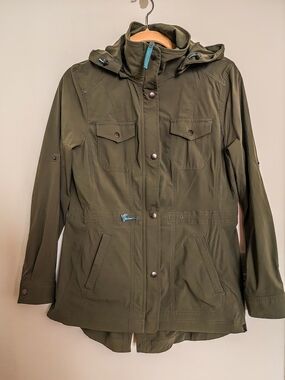 L.L. Bean Olive Utility Jacket with Hood